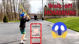 Walk-off HOMERUN!! Waffle ball game 1