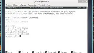 Configuration de la carte réseau Linux  Ubuntu & Debian Darija  عربية