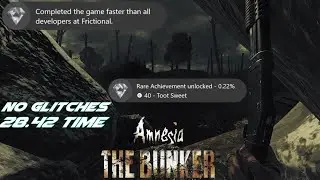 Faster Than The Developers - Amnesia The Bunker (0.22% Achievement)