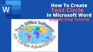 How To Create Text Circle In Microsoft Word _ step by step tutorial
