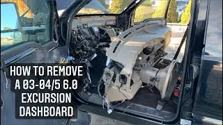 “Black Ice Box” 04 6.0 Excursion Part 1 - How to remove a 03-04/5 6.0 Excursion Dashboard