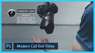 How to Create Modern Callout Titles | Photoshop Tutorial