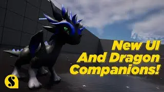 AI DevLog #4 - New UI and Dragon Companions! - Companion Training/Combat Game - Unreal 5