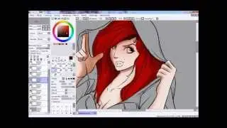 Coloring in Paint tool Sai