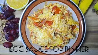 Simple Egg Sauce For Rainy Days! |Cravings By Izzy
