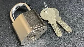 40mm Kaba 20 Padlock picked. One of the coolest 40mm padlocks I’ve got.(picked open)