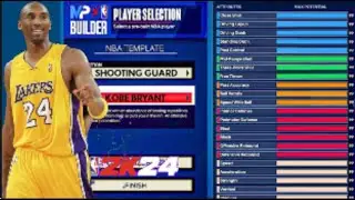 Best Kobe Bryant build in NBA2k24