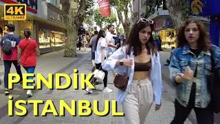 İstanbul Pendik Walking Tour 4K UHD 50fps | Train Station - Shopping area | 徒步旅行 城市徒步之旅