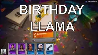 INSANE BIRTHDAY LLAMA OPENING | Fortnight save the world new update