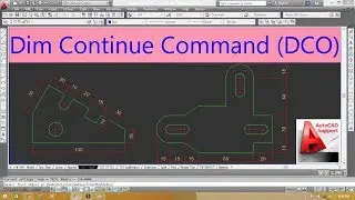Dimension Continue Command in AutoCad II Hindi/Urdu Tutorial