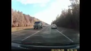 ауди А6 обгон по обочине