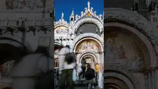 Making photoshoot of Saint Mark's Basilica 