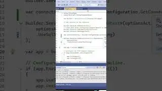 ✅ Move Your Connection String to appsettings.json 
