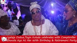 TOYIN KOLADE ALL OUT FOR COMPTROLLER EBUNOLA AYO AT HER RETIREMENT PARTY IN LAGOS