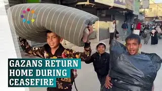 As truce starts, some Gazans begin to return home