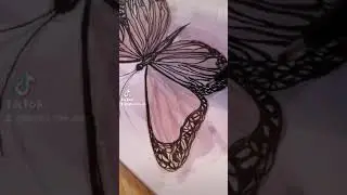 Watercolor painting butterfly graphic art