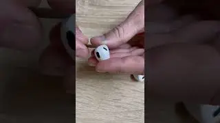 Open the AirPods 3 iPhone earpiece to the camera