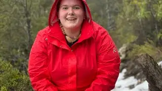 Women's Plus Size Rain Jacket Review by Katie Parrott - Raiski Isalind Red