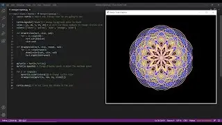 Georgia's Spirals using Python & Turtle library 🐢