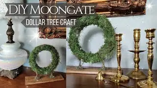 How to make a Dollar Tree Fairy Garden Moon Gate | DIY Miniatures