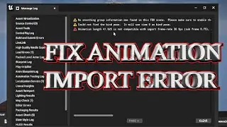 How To Fix FBX Animation Import Error In Unreal Engine 5.1