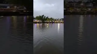Back in Kuching, Sarawak again. A short walk by the riverside in the rain.