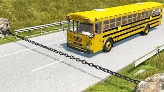 Cars vs Chain #2 - BeamNG.drive