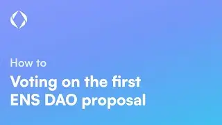 Snapshot voting on the first ENS DAO proposal
