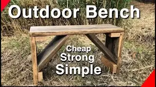 Simple Outdoor Bench | DIY Bench