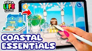 NEW⚓Coastal Essentials Idea🏝Aesthetic Toca Boca | Design Toca Life World | Handcam Ipad✍Apple Pencil