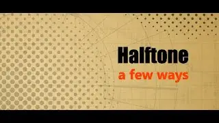 Adobe Illustrator tutorial how to make Halftone for your design. A few ways.