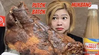 PUTOK BATOK HALF ULO NG BABOY @jovelmukbang