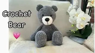 Crochet Bear  🐻 / Amigurumi Bear 🐻 🥰❤️/ Amigurumi beginner friendly tutorial / free pattern