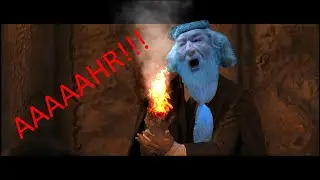 Dumbledore burns himself