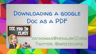 Downloading a Google Doc as a PDF