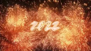 Fireworks 2022 new year text animation opening | After Effect