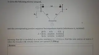 Z bus formation using O (zero) Sequence circuit A practical example 06