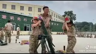 Начальная военная подготовка в Китае.