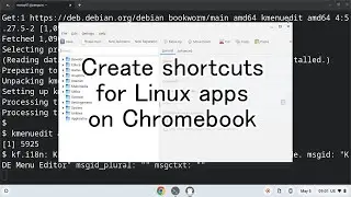 Create shortcuts for Linux apps on Chromebook