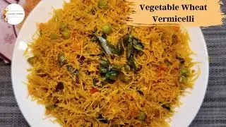 Wheat vermicelli recipe | healthy wheat upma recipe | Wheat semiya upma |