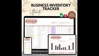 How to use a Business Inventory Tracker on Google Sheets - Rose Color