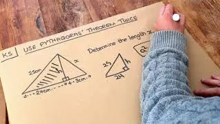 Key Skill - Use Pythagoras' theorem twice.