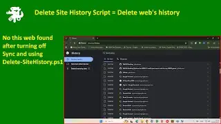 Delete Site History | PowerShell scripts showcase
