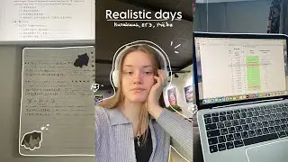 REALISTIC DAYS | Китайский, ЕГЭ, учёба в кофейне, кукинг | productive vlog