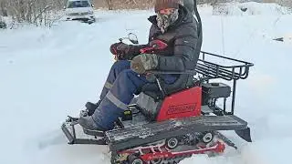 Покатушки зимой на "Помощнике"