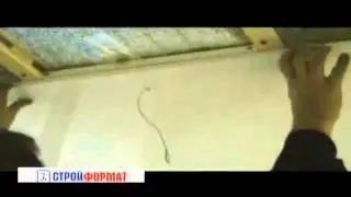 Монтаж панелей на потолок 1