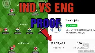 WIN 1 LAKH IN IND VS ENG| 200% PROOF| IND VS ENG DREAM TEAM| BEST FANTASY APPS MARCH 2021| 1ST T20|