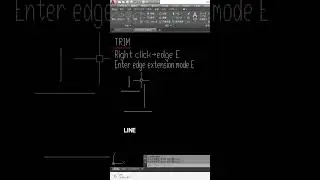 AUTOCAD Tips Trim without intersect Between object 
