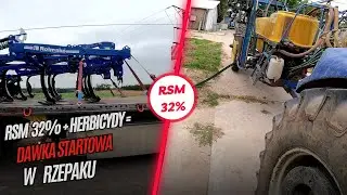 Rozładunek Rolmako na testy. RSM 32%  + herbicydy doglebowe w uprawie rzepaku ozimego = Startowa N
