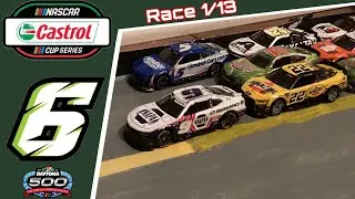 NASCAR stop motion Castrol Cup Series S6//R1// Daytona 500 at Daytona international speedway